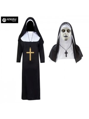 Condividi Vestito Carnevale Halloween Suora Vampiro Fantasma Cosplay Costume SUORA05  02